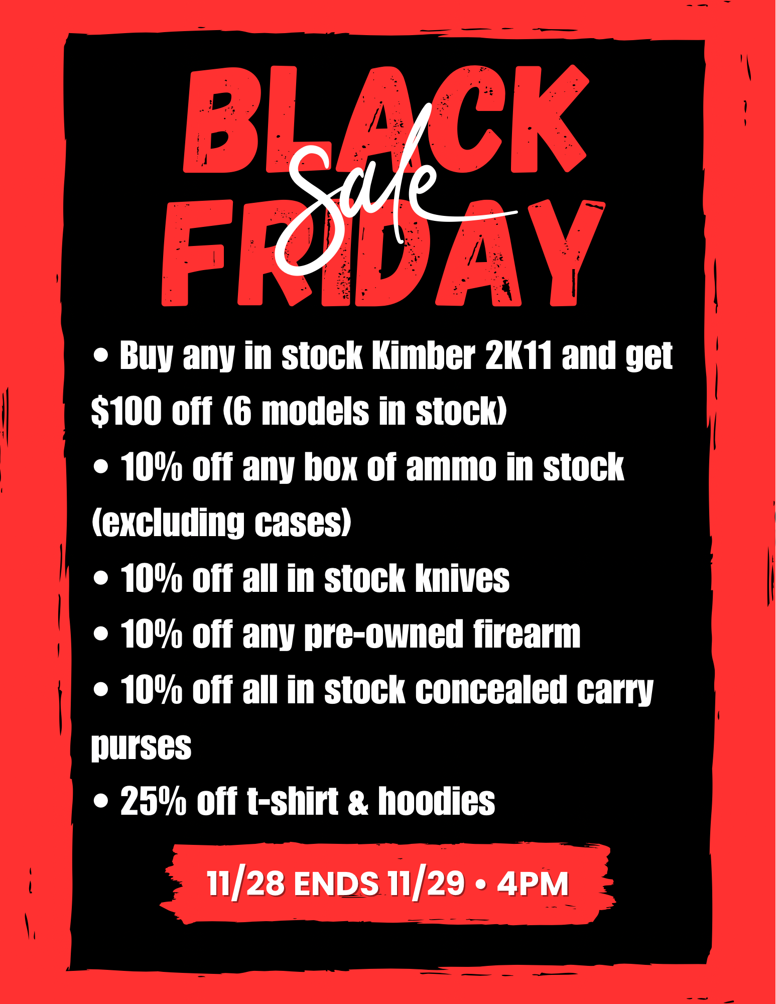 Black Friday Specials!!!